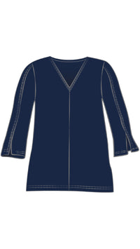 Suitable Split Sleeve Top, 3/4 Sleeve