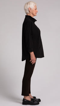 Funnel Neck Pullover W/ Kangaroo PKT, Fleece Back Jersey (Sale)