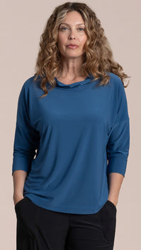 Slouch Sweat Shirt No Ties, 3/4 Sleeve