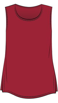 Sleeveless Go To Classic T, Relax-Solid Colors