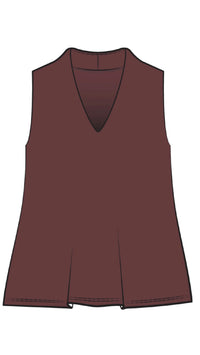 Deep V Trapeze Tank-Solid Colors