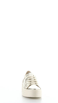 Lolita Gold Lace Up Shoes
