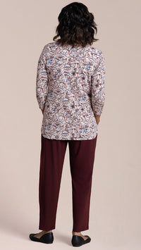 Go to Classic T Relax, 3/4 Sleeves-Print Painted Blooms