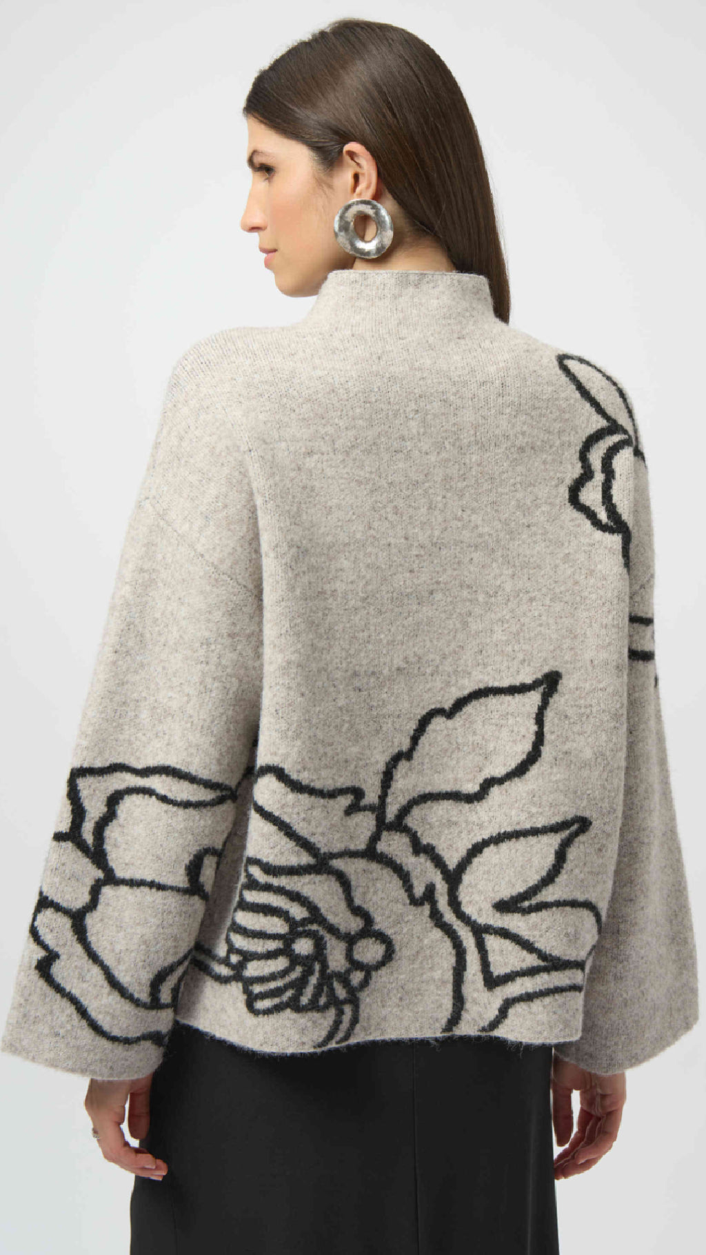 Joseph Ribkoff Sweater Knit Floral Knit Pullover