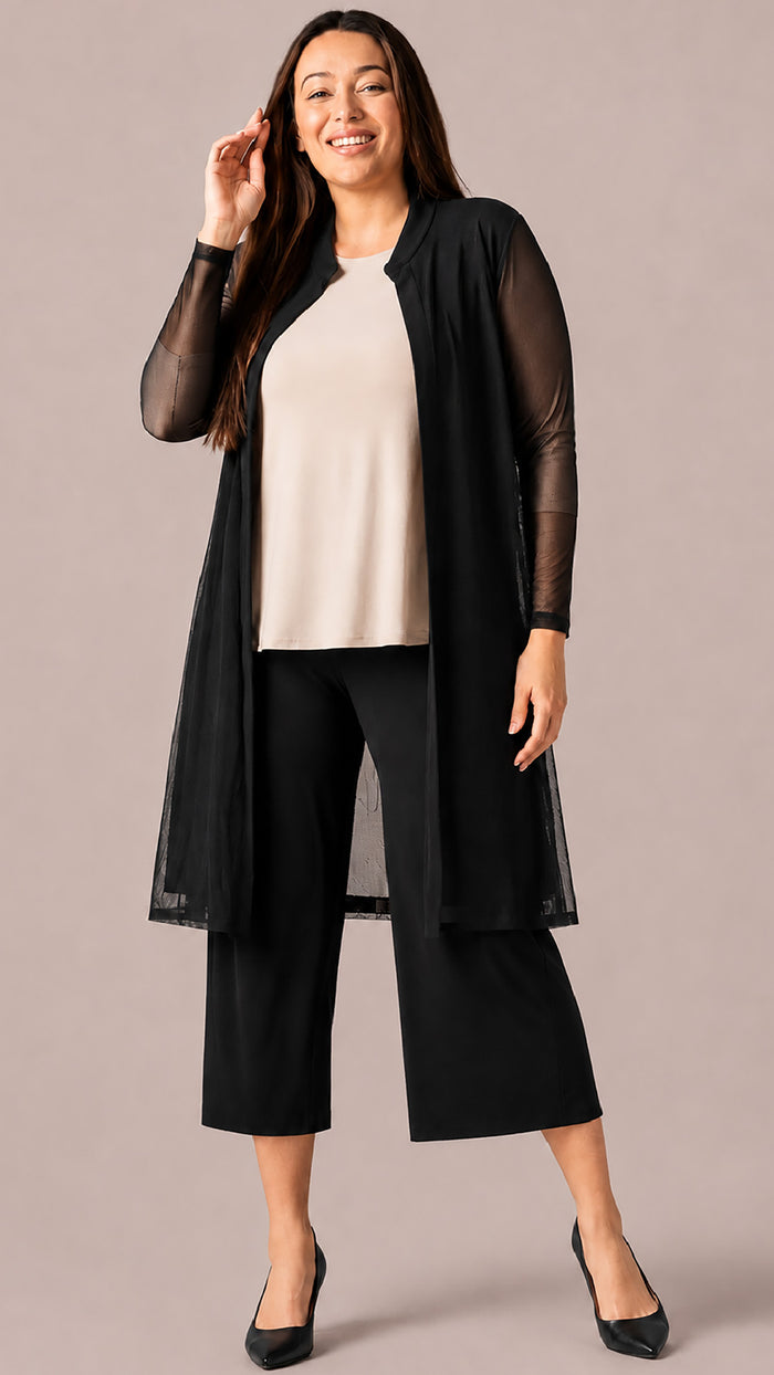 Easy Wide Leg Pant Crop
