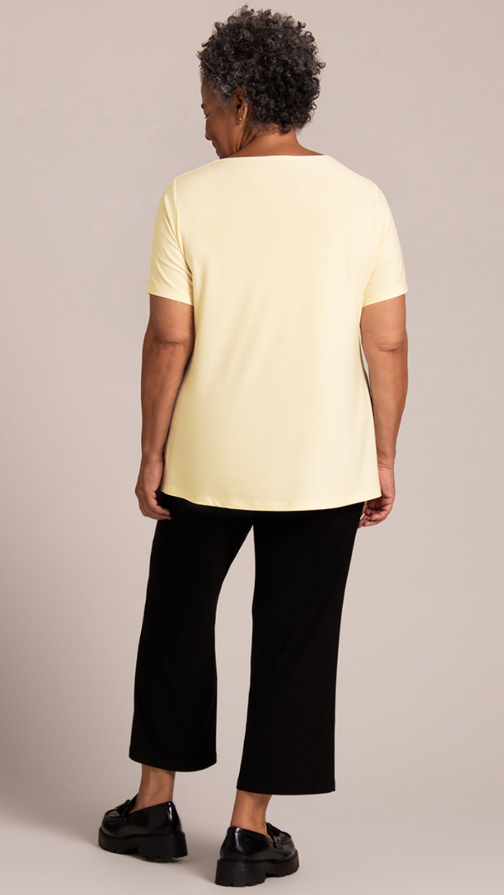 Soft Square Neck Top, Short Sleeves