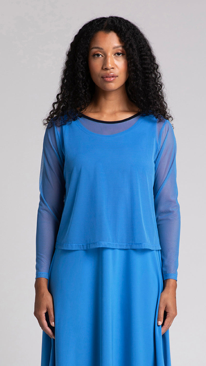 Mesh Go To Cropped T, Long Sleeve (Sale)