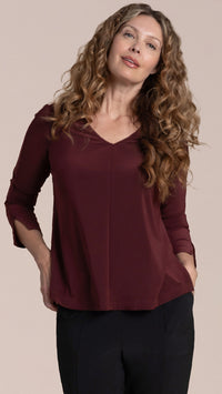 Suitable Split Sleeve Top, 3/4 Sleeve