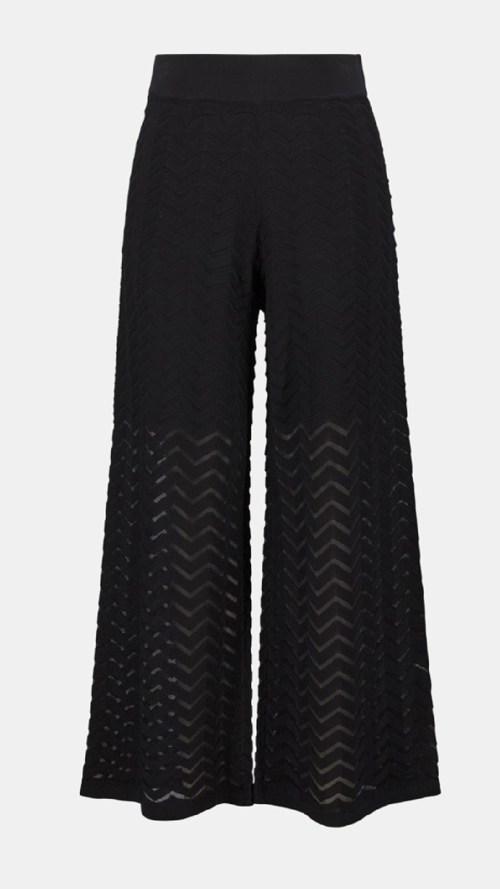 Joseph Ribkoff Viscose Jacquard Knit Chevron Stitch Relaxed Tunic Top and Culotte Pants