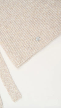 Joseph Ribkoff Brush Knit Hooded Scarf