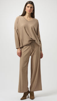 Joseph Ribkoff Sequinned Sweater Knit Culotte Pants