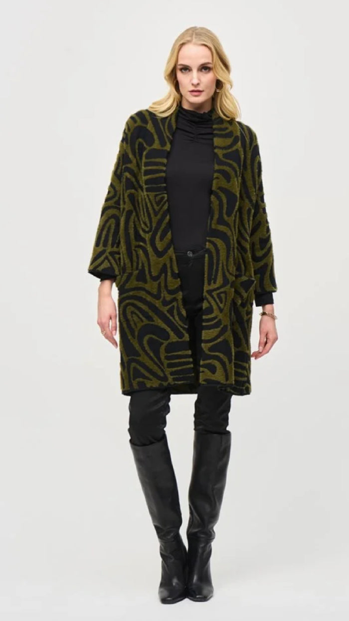 Joseph Ribkoff Embossed Jacquard Knit Cover Up (Sale)