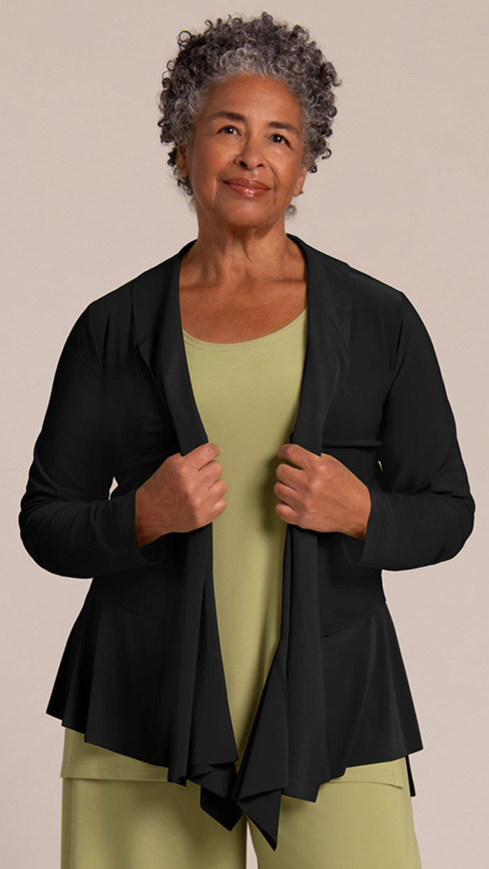Splice Roll Neck Cardigan