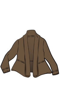 Splice Roll Neck Cardigan (Con't...)