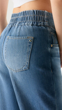 Jasmin Balloon Jean-Medium Blue