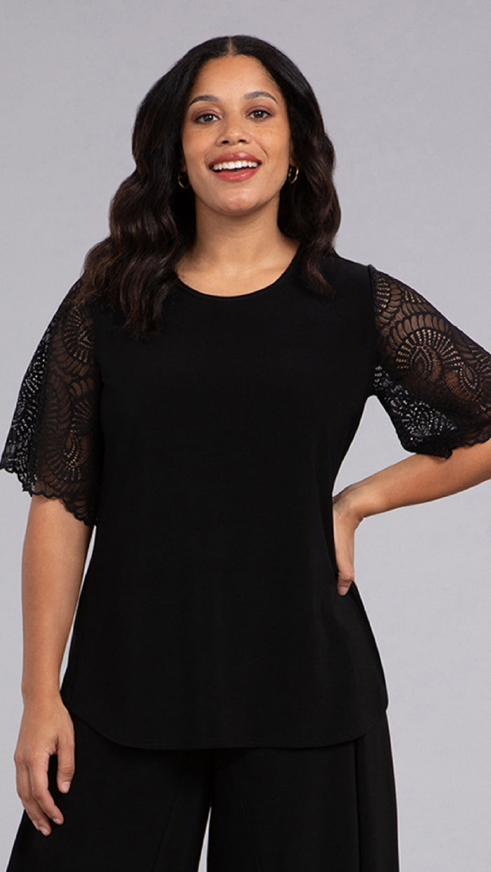 Go To Classic T with Lace, Short Sleeves (Sale)