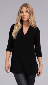 Deep V Tunic, 3/4 Sleeve (Sale)
