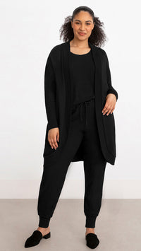 Bamboo Fleece Cocoon Cardi