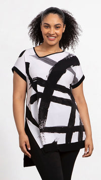 Dolman Angle Tunic, Print