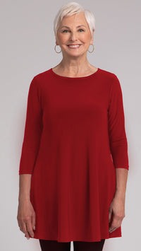 Trapeze Tunic, 3/4 Sleeve