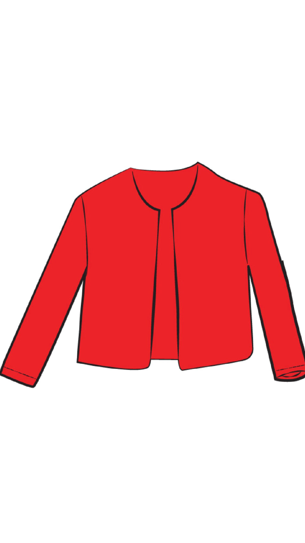 Classic Bolero Cardigan, 3/4 Sleeve (Sale)