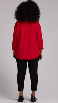 Funnel Neck Pullover W/ Kangaroo PKT, Fleece Back Jersey (Sale)