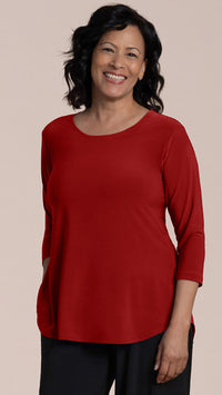 Go To Classic T-Relax, 3/4 Sleeve-Solid Colours