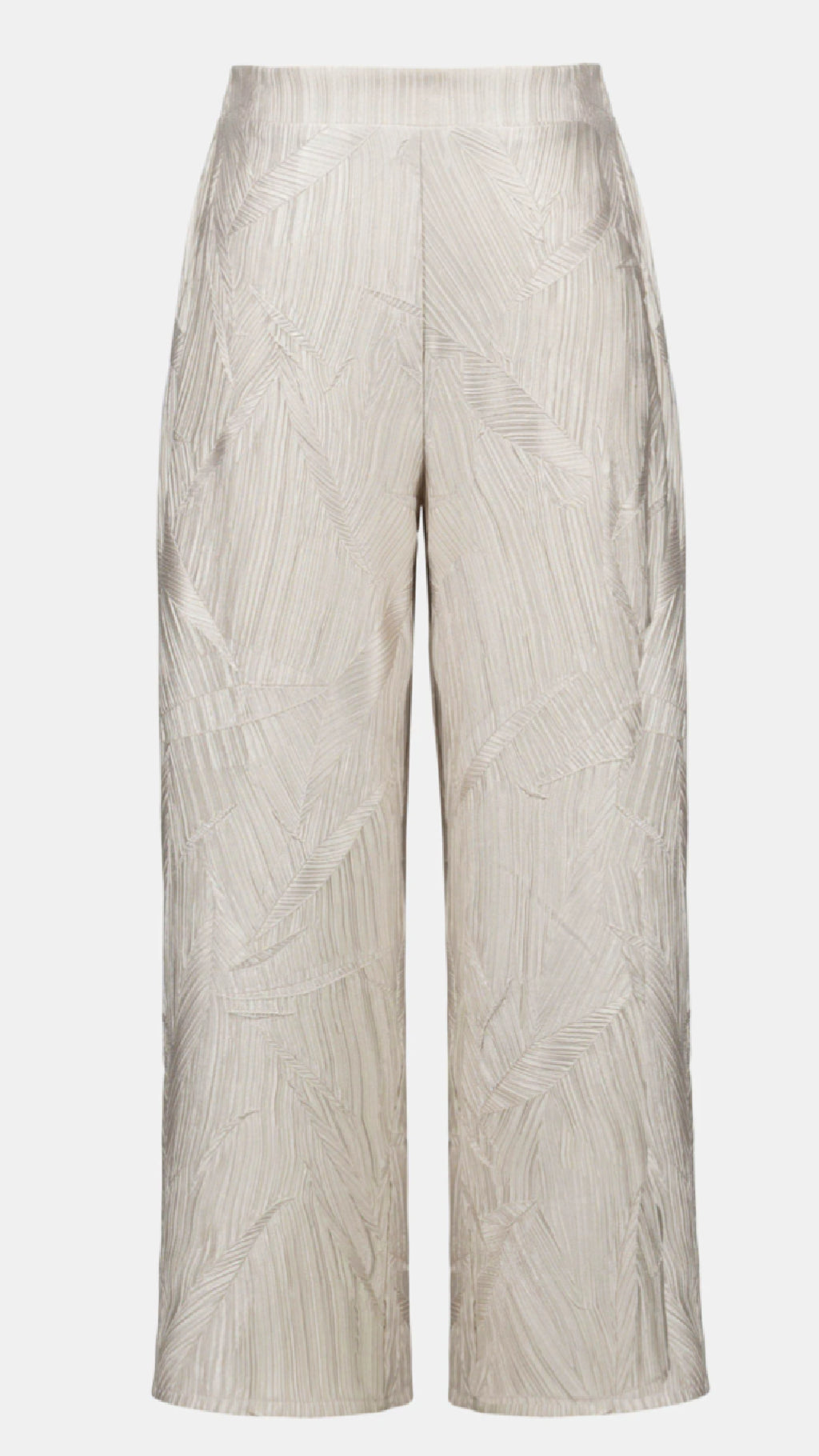 Joseph Ribkoff Pleated Satin Boxy Top and Pull-On Culotte Pants