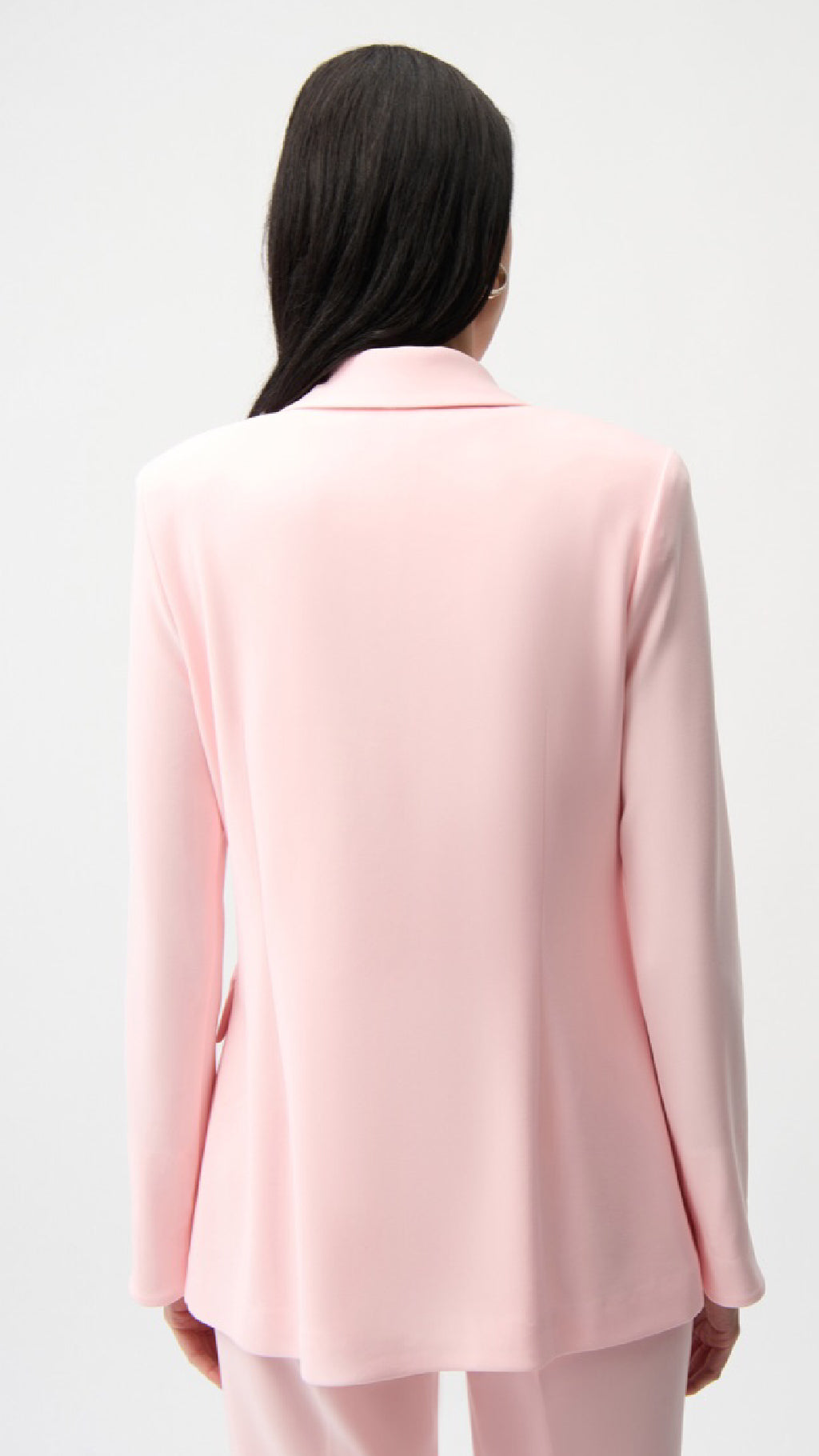 Joseph Ribkoff Silky Knit Fitted Blazer And Cropped Pull-On Pants With Gold Buttons