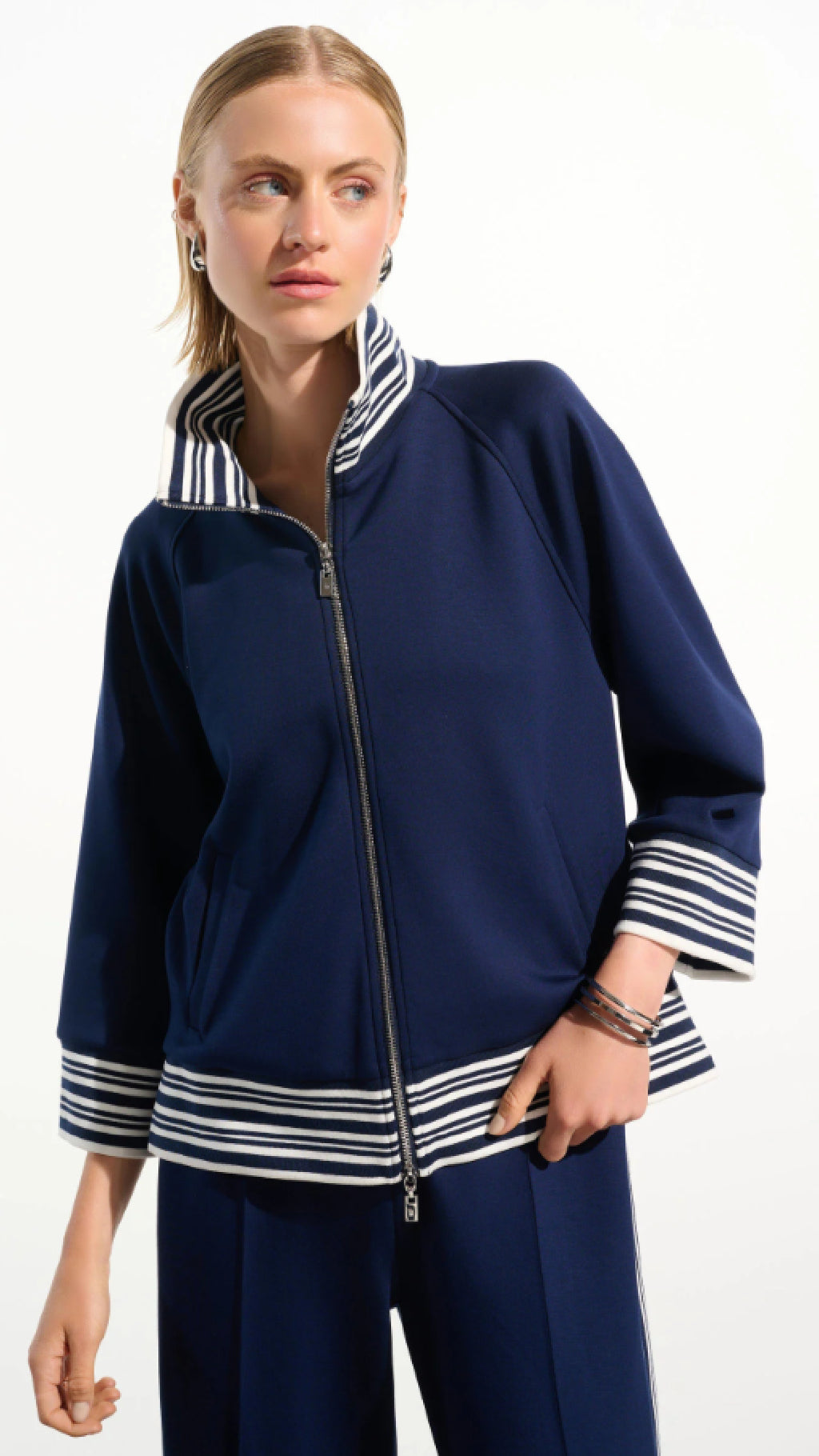 Joseph Ribkoff Scuba Jersey Jacket and Pull-On Culotte Pants