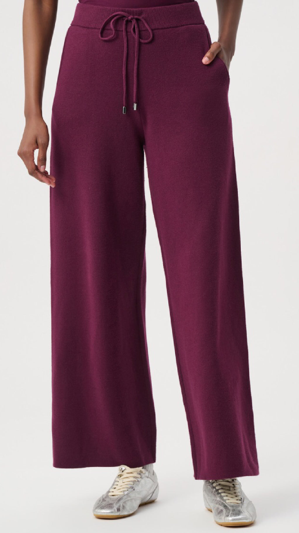 Joseph Ribkoff Embellished Hooded Pullover Sweater And Drawstring Sweater Pant
