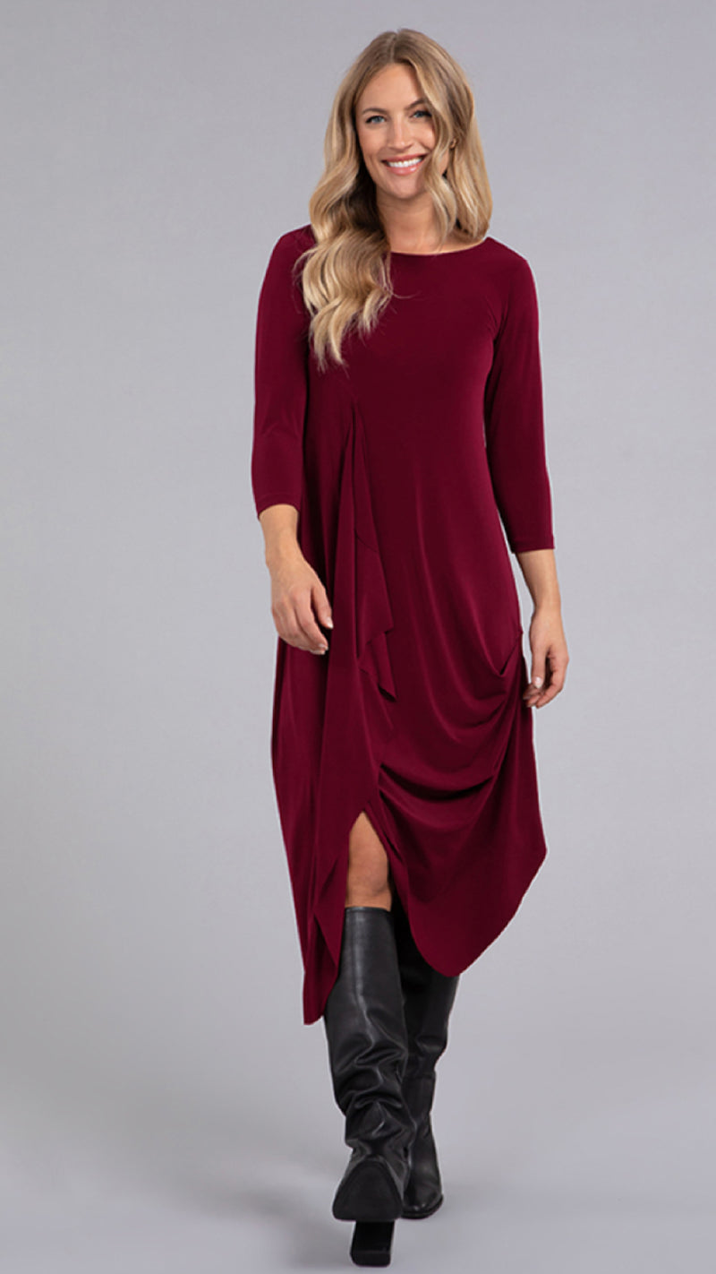 Drama Dress, 3/4 sleeve (Selected Colours on Sale)