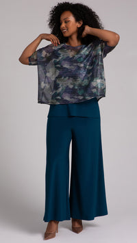 Nu Clip Top, Printed Shimmer Mesh (Sale)