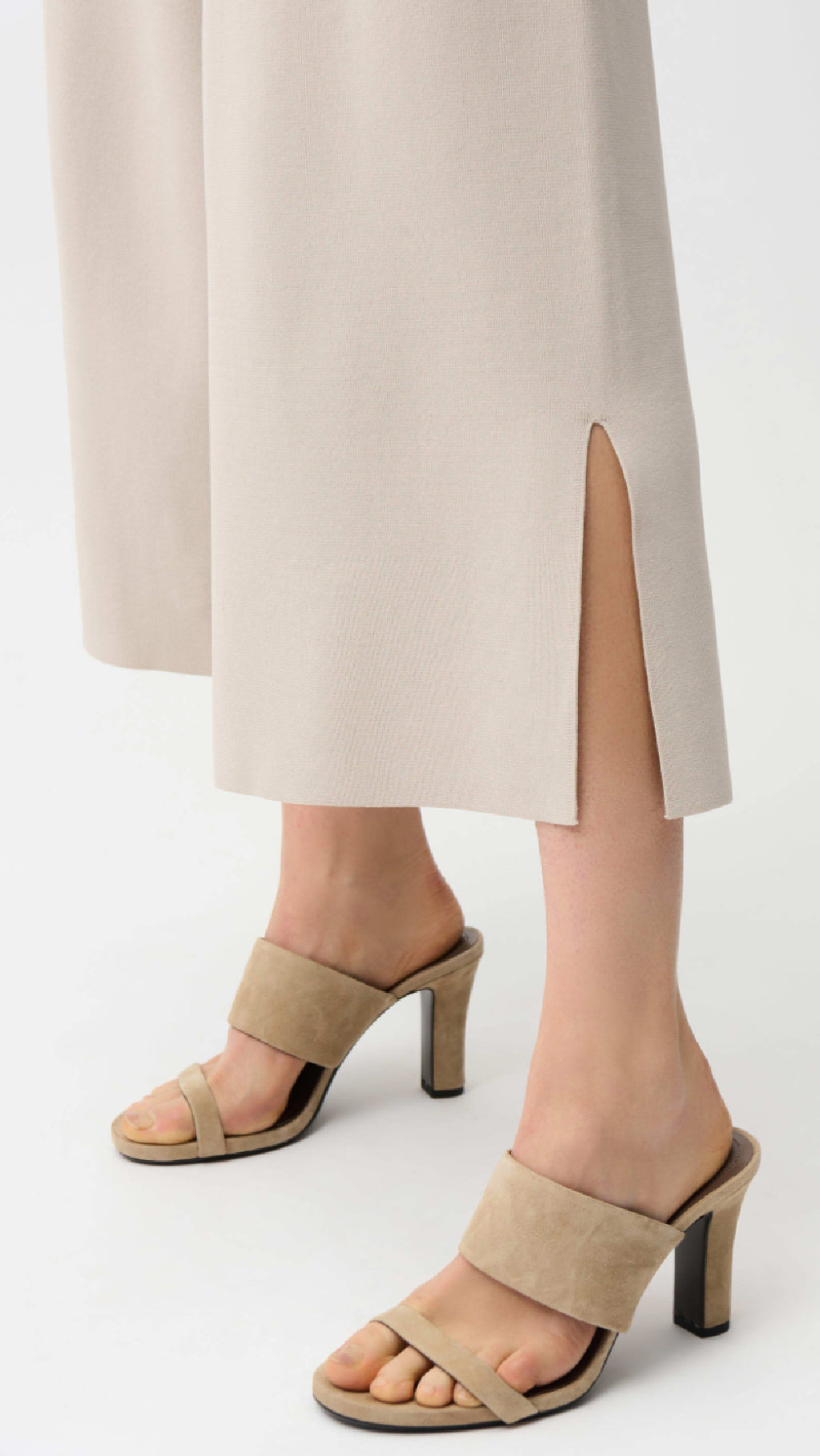 Joseph Ribkoff Viscose Blend Vest with Faux Welt Pockets, Culotte Pants