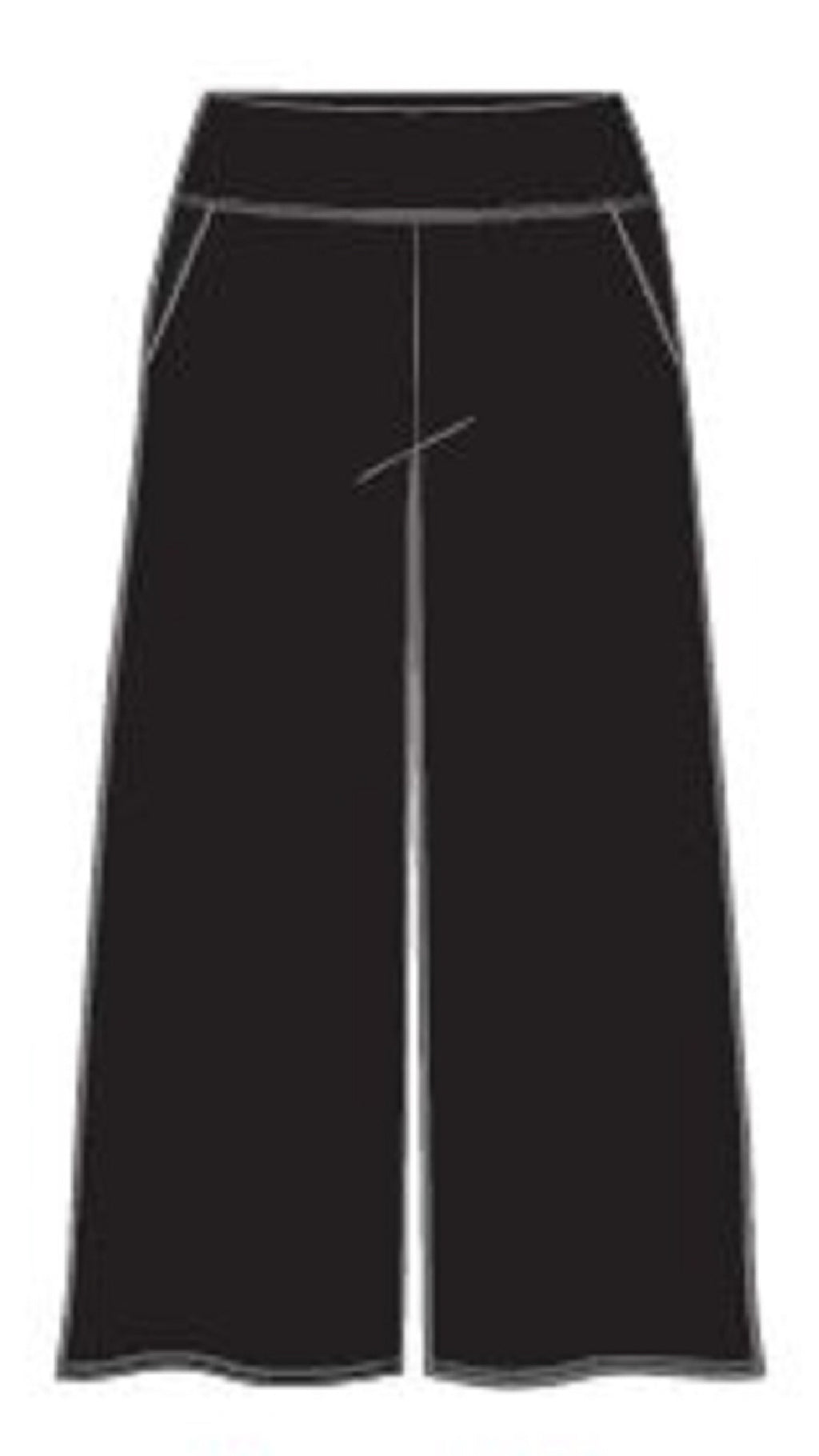 Easy Wide Leg Pant Crop
