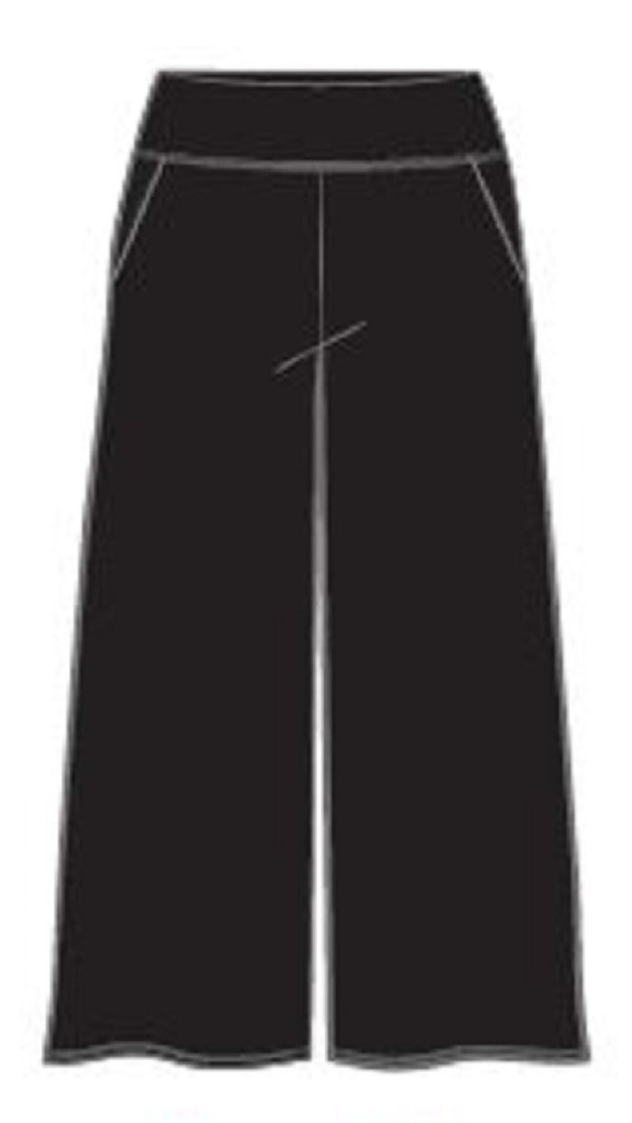 Easy Wide Leg Pant Crop
