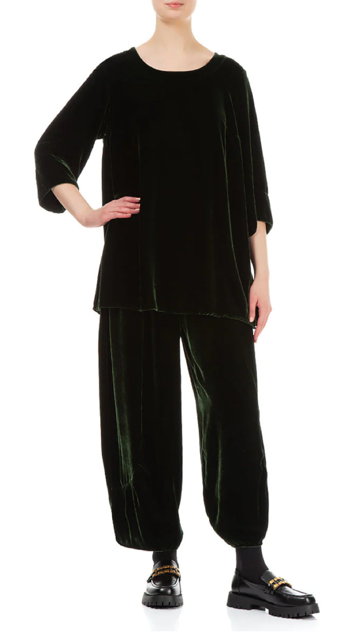 Loose Silk Velvet Trouser