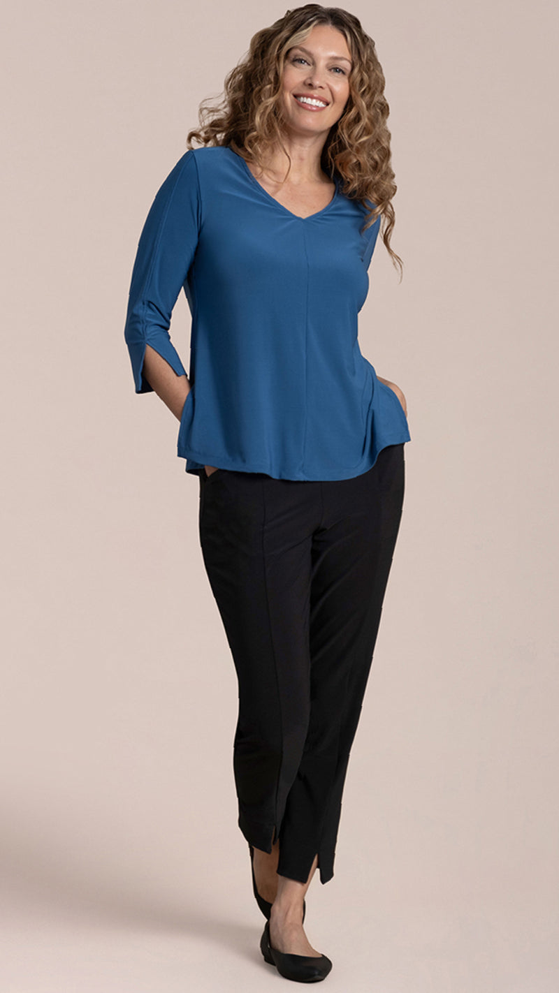 Suitable Split Sleeve Top, 3/4 Sleeve