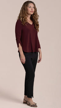 Suitable Split Sleeve Top, 3/4 Sleeve