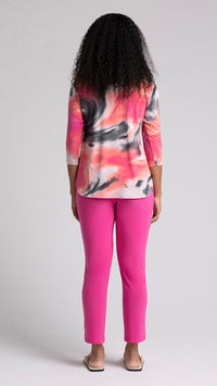 Go To Classic T Relax, 3/4 Sleeve-Marble Print (Sale)