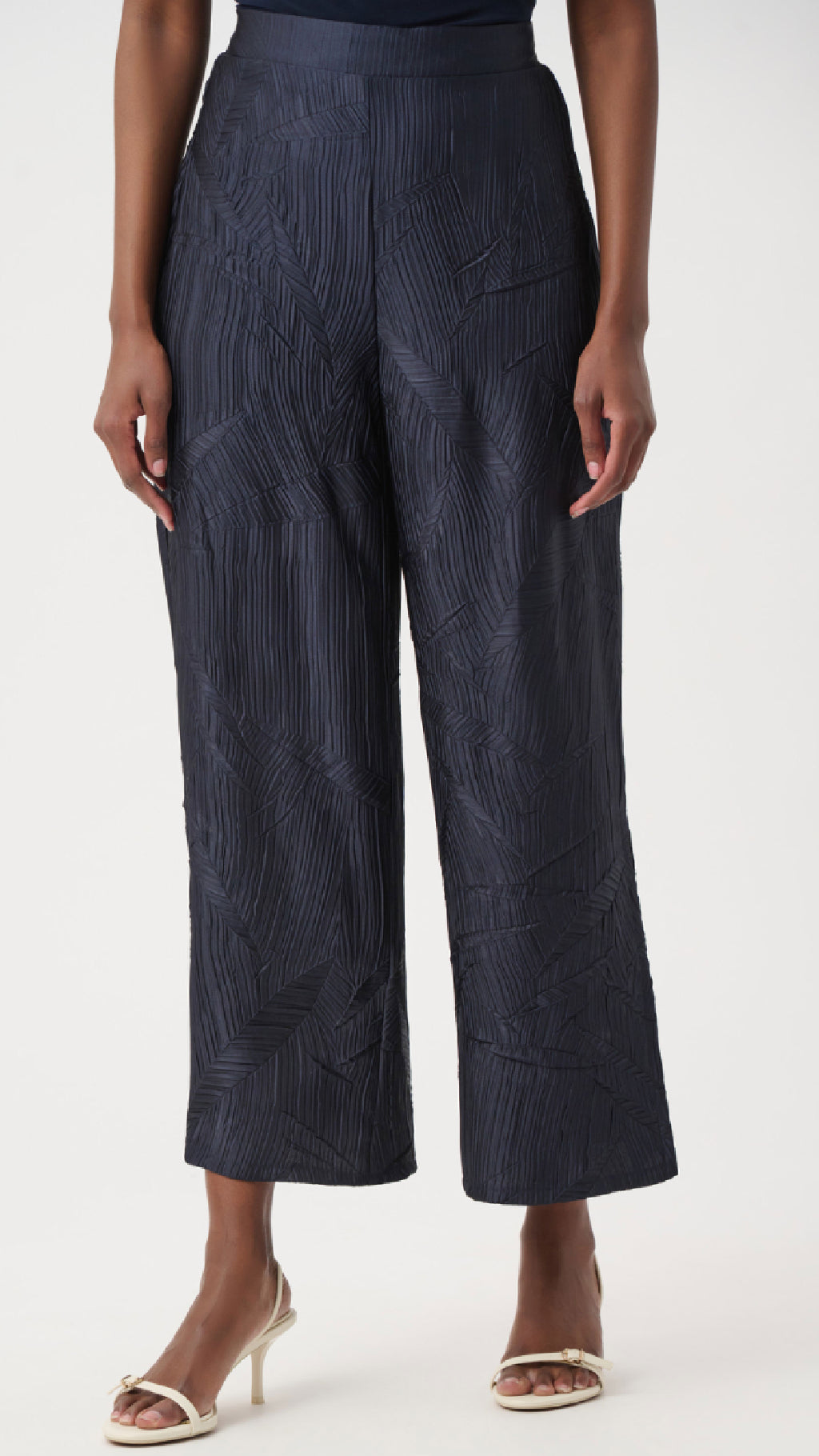 Joseph Ribkoff Pleated Satin Boxy Top or Pull-On Culotte Pants