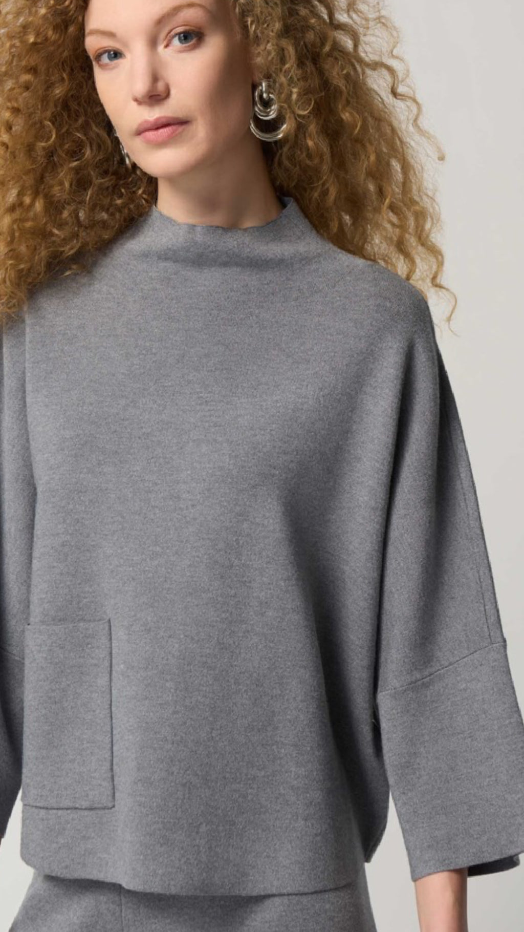 Funnel Neck Boxy Top (Sale)