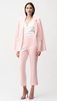 Joseph Ribkoff Recycled Satin Boxy Top With Gold Buttons (New Spring)