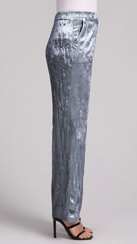 Straight Leg Pant, Crinkle Velvet (Sale)