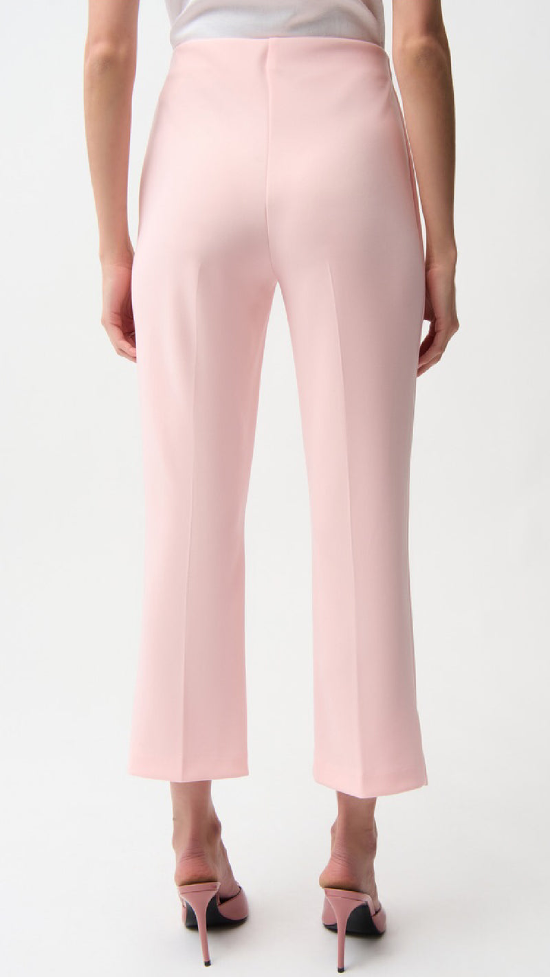 Joseph Ribkoff Silky Knit Fitted Blazer And Cropped Pull-On Pants With Gold Buttons