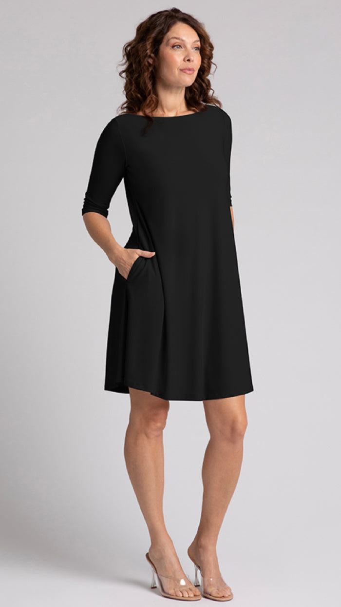 Nu Trapeze Dress, Elbow Sleeve (Sale)
