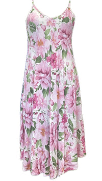 Angela Mara Spaghetti Strap Floral Dress