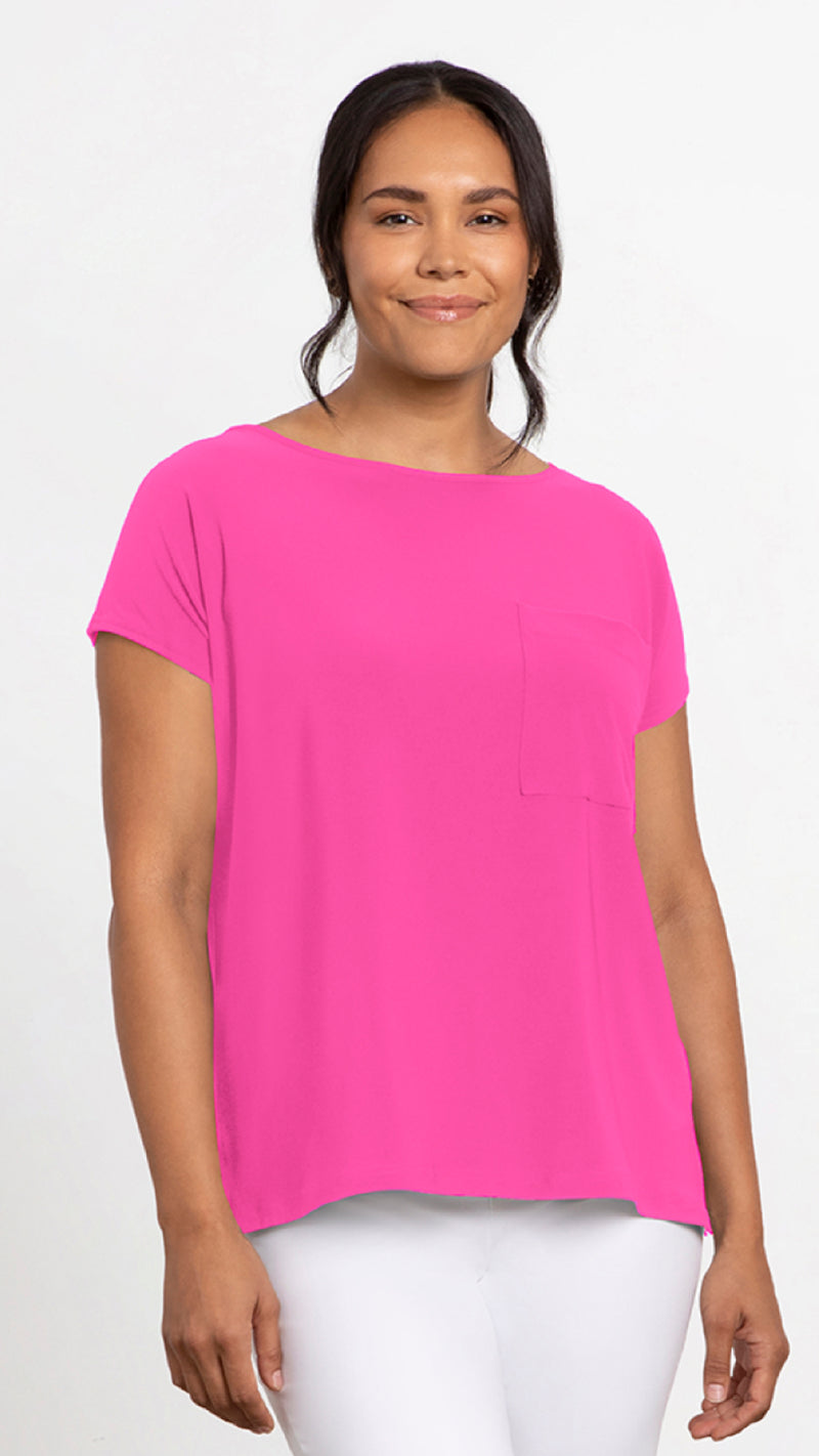 Dolman Pocket Top, Cap Sleeve (selected colours on sale)