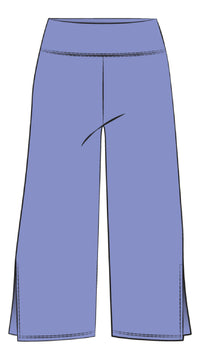 Side Slit Wide Capri