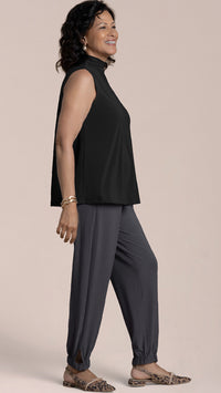 Sleeveless Eco Mock Neck Top